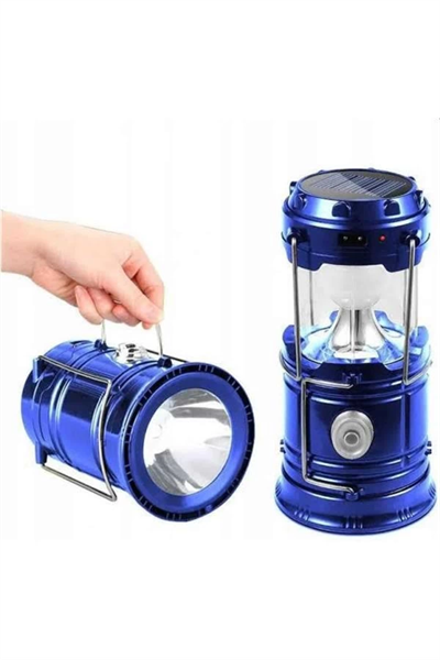 Kamp Lambası Güneş Enerjili Led Lamba Işıldak Şarjlı Powerbank Özellikli