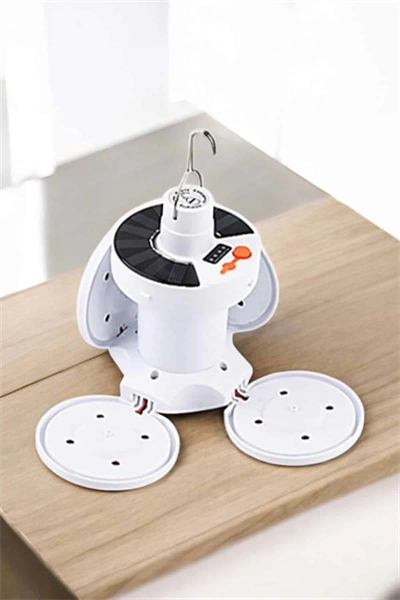 Kamp Lambası Işıldak Beyaz Işık Güneş Enerjili Solar Aydınlatma 5 Kanatlı Katlanabilir