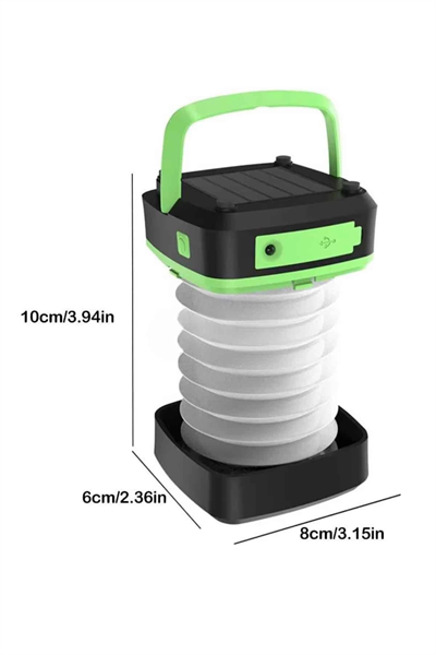 Kamp Lambası Katlanabilir Lamba Solar Şarjlı Led Lamba El Fenerli