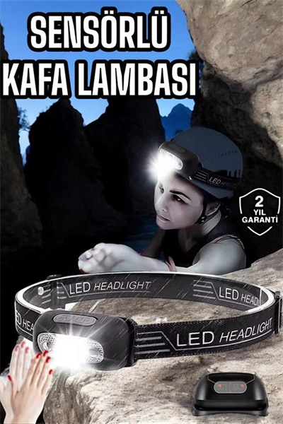 Kamp Lambası Led Işık Kafa Lambası Balıkçı Lambası Ayarlanabilir