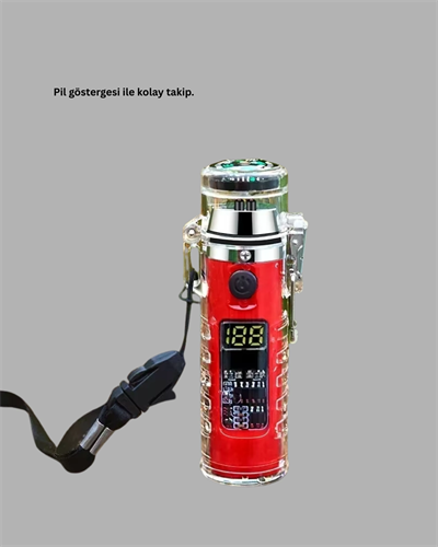 Kamp ve Outdoor İçin Çok Amaçlı Çakarlı Elektronik Çakmak