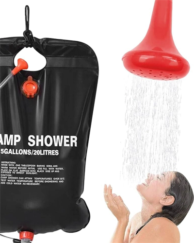 Kamp ve Plaj İçin Solar Duş 20 Litre Su Kapasiteli Portatif Duş Çantası
