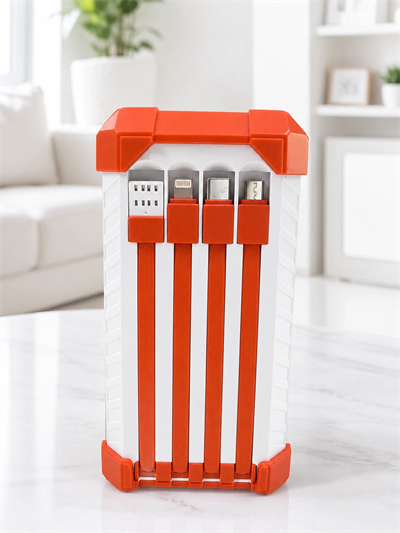 Acil Durum Işıklı 60000 mAh Powerbank - 4 Kablolu 22.5W Hızlı Şarj, Taşıma Saplı BX-313566