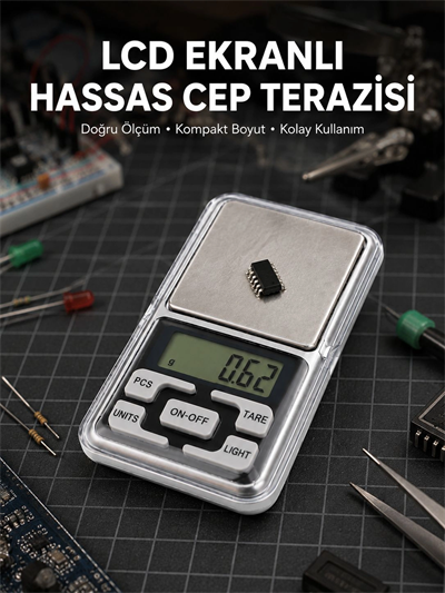 Kapaklı Dijital Cep Terazisi Hassasiyet 300 Gr Yeni Nesil