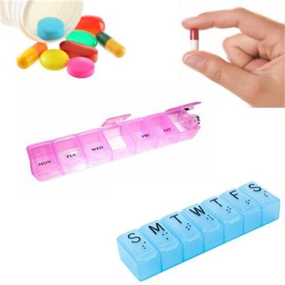 Kapaklı Haftalık İlaç Kutusu 3 Adet (3936)