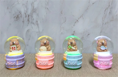 Kapibara Tasarımlı Işıklı Kar Küresi Alk5022