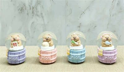 Kapibara Tasarımlı Işıklı Kar Küresi Alk5022