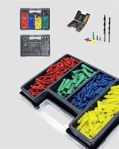 Kapsamlı Matkap Ucu Seti Organizer Kutulu Ahşap Metal Beton Delme