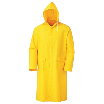 Kapşonlu Cepli Lüx Yağmurluk Sarı - Standart Beden 2xl