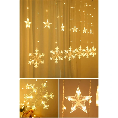 Kar Tanesi Perde LED