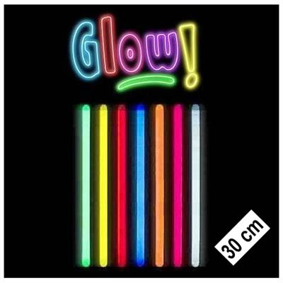 Karanlıkta Parlayan Fosforlu Glow Stick Kalın 30 cm 1 Adet