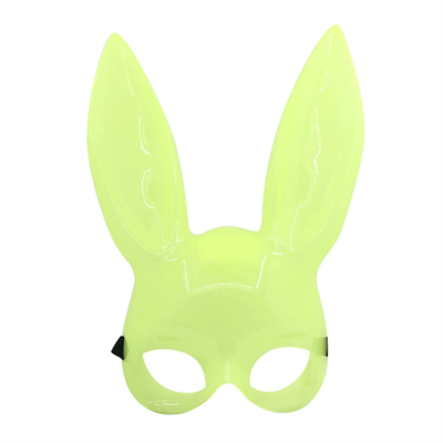 Karanlıkta Parlayan Fosforlu Tavşan Maskesi – Glow Bunny Masquerade Maske (32x22 Cm)