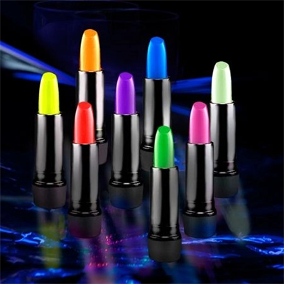 Karanlıkta Parlayan Yanan Uv Neon Ruj Yüz Boyama 6 Adet 6 Renk Bx40