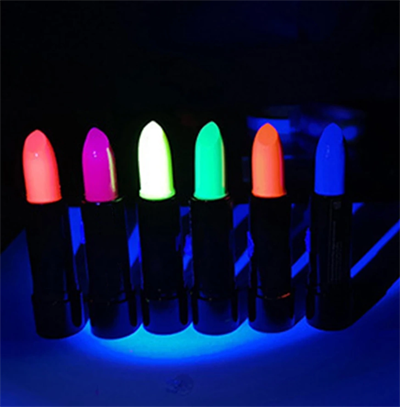 Karanlıkta Parlayan Yanan Uv Neon Ruj Yüz Boyama 6 Adet 6 Renk Bx40