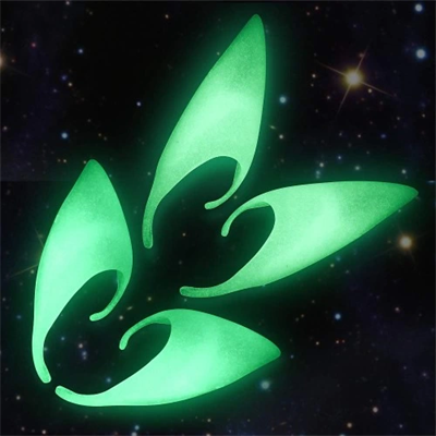 Karanlıkta Yanan Fosforlu Lateks Elf Kulağı - 1 Çift