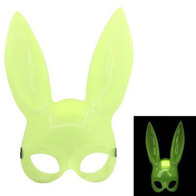 Karanlıkta Yanan Glow Floresan Tavşan Maskesi 32x22 cm (3936)