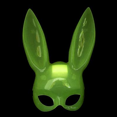 Karanlıkta Yanan Glow Floresan Tavşan Maskesi 32x22 cm (3936)