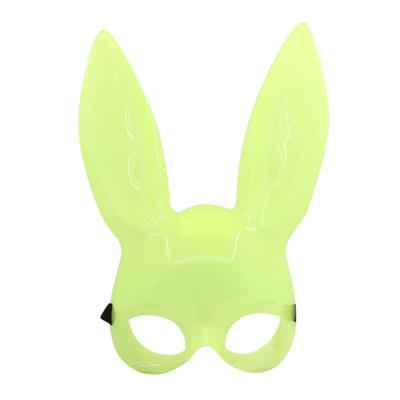 Karanlıkta Yanan Glow Floresan Tavşan Maskesi 32x22 cm (3936)