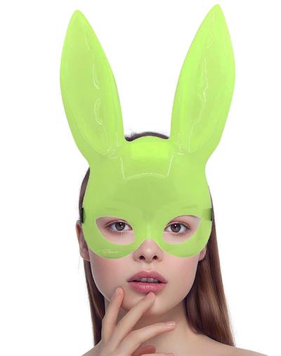 Karanlıkta Yanan Glow Floresan Tavşan Maskesi 32x22 cm (3936)