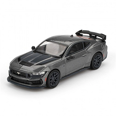 Karbon Gri 1/64 Ford Mustang Dark Horse Diecast Model - Blister Koleksiyonluk BX-313361