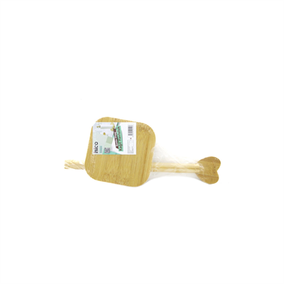 Kare Altlık=12x12cm Ahşap Bambu Kağıt Havluluk Kalp Başlı Sap=28.5cm Bx40