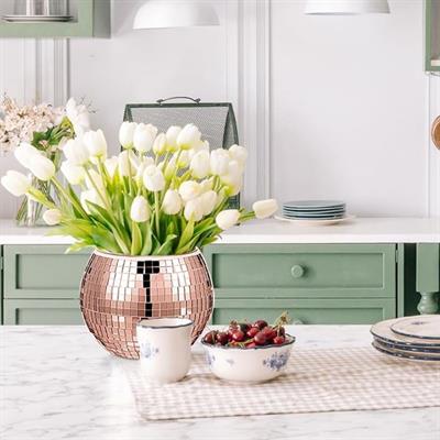 Kare Bronz Cam Mozaik Fayans Çıkartmaları El İşi Kare Cam Fayans Kendinden Yapışkanlı Aynalı Dekor Panel 30x30 Cm (3936)