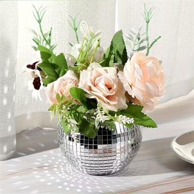 Kare Silver Cam Mozaik Fayans Çıkartmaları El İşi Kare Cam Fayans Kendinden Yapışkanlı Aynalı Dekor Panel 30x30 Cm (3936)