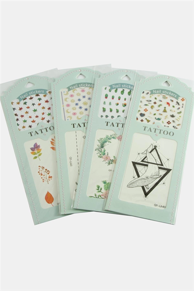 Karışık Tattoo Dövme Sticker 1 Adet
