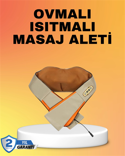 Kas Ağrılarına İyi Gelen Ovmalı Isıtmalı Boyun Omuz Bel Masaj Aleti