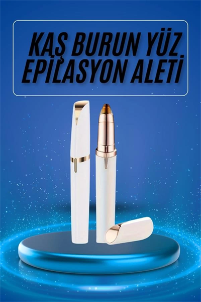 Kaş Bıyık Epilasyon Aleti İnce Uçlu Yüz Için Tüy Alıcı Pilli