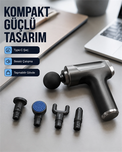 Kas Yorgunluğu Giderici Vücut Masaj Tabancası Yeni Nesil