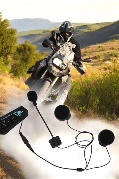 Kask Kulaklığı Motosiklet Intercom Interkom Dinleme Konuşma Özellikli Su Geçirmez