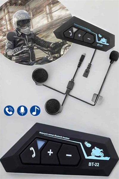 Kask Kulaklık Bluetooth Motosiklet Kulaklık Intercom Su Geçirmez