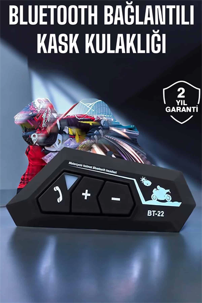 Kask Kulaklık Bluetooth Motosiklet Kulaklık Intercom Su Geçirmez