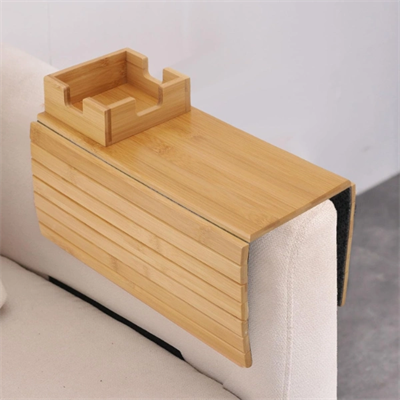 Katlanabilir Ahşap Koltuk Yanı Kanepe Tepsisi