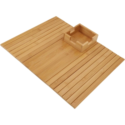 Katlanabilir Ahşap Koltuk Yanı Kanepe Tepsisi