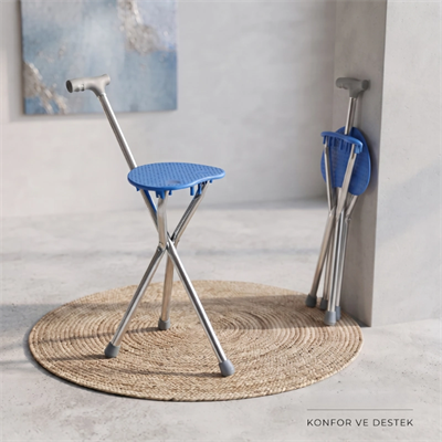 Katlanabilir Baston Sandalye - Oturaklı - 88 cm