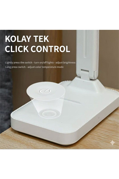 Katlanabilir Dokunmatik Kontrollü Göz Dostu Akıllı LED Masa Lambası – Enerji Tasarruflu