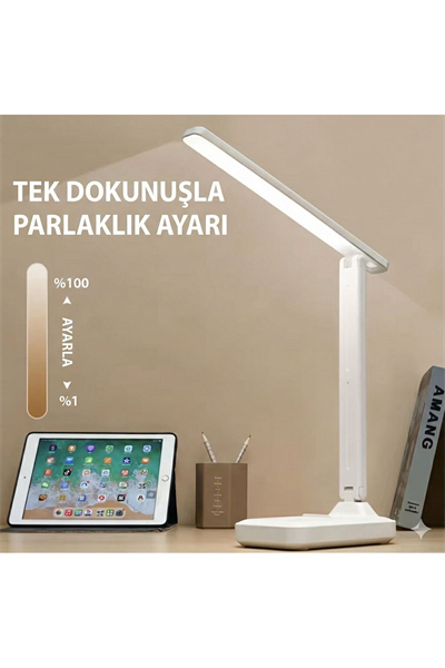 Katlanabilir Dokunmatik Kontrollü Göz Dostu Akıllı LED Masa Lambası – Enerji Tasarruflu