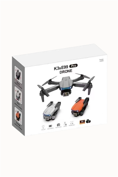 Katlanabilir HD Kameralı Drone, 500-1000 Metre Uçuş Mesafeli ve Ekstra Bataryalı
