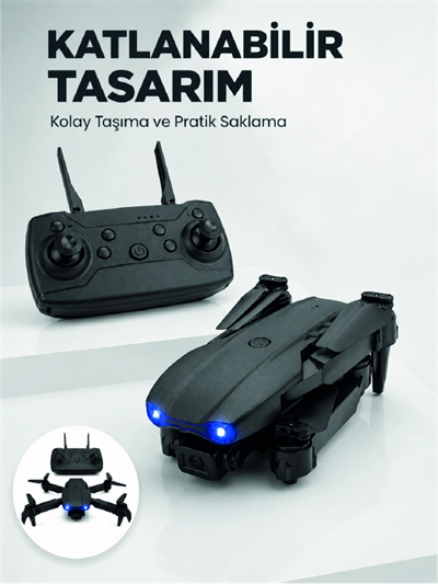 Katlanabilir Kamera Drone 4K HD Görüntü, Hover Özelliği ve Uzaktan Kumanda
