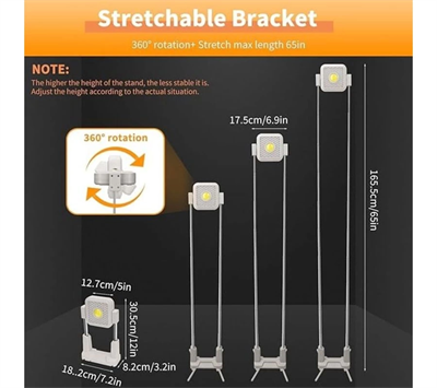 Katlanabilir Kamp Lambası Çok İşlevli Ultra Güçlü 4 Modlu Aydınlatma