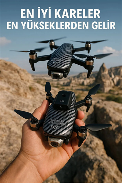 Katlanabilir RC Drone, 720P HD Kamera ve GPS Desteği ile Uzaktan Kumandalı Havadan Görüntüleme
