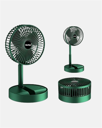 Katlanabilir Şarjlı Mini Fan 3 Kademeli Hız Ayarlı Taşınabilir