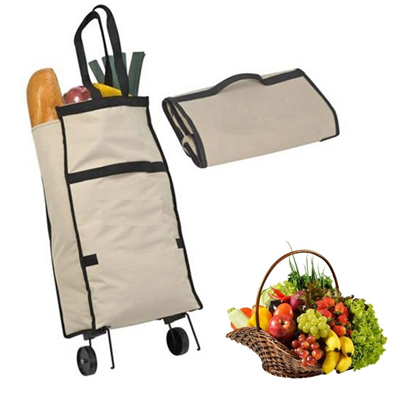 Katlanabilir Tekerlekli Market Çantası,çok Amaçlı Pazar Arabası,portatif Alışveriş Bez Torbası Bx40