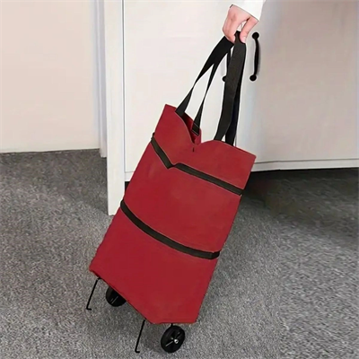 Katlanabilir Tekerlekli Market Çantası,çok Amaçlı Pazar Arabası,portatif Alışveriş Bez Torbası Bx40