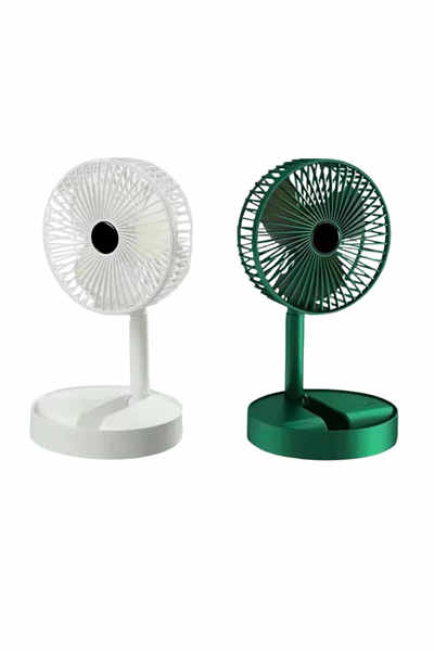 Katlanabilir Teleskopik Şarjlı Fan Masaüstü Soğutucu Vantilatör