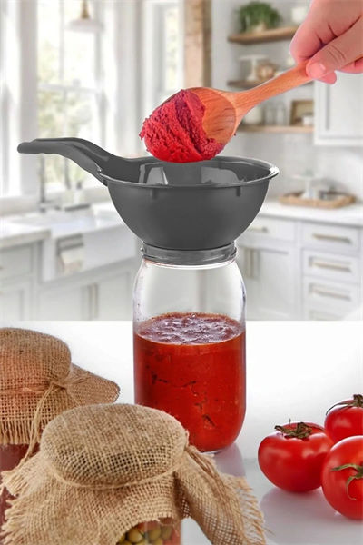 Kavanoz Hunisi - Konserve Reçel Hunisi Geniş Ağızlı - Saplı