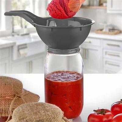 Kavanoz Hunisi - Konserve Reçel Hunisi Geniş Ağızlı - Saplı