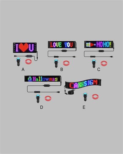 Kayan Yazı Destekli RGB LED Reklam Paneli USB ile Kolay Kurulumlu